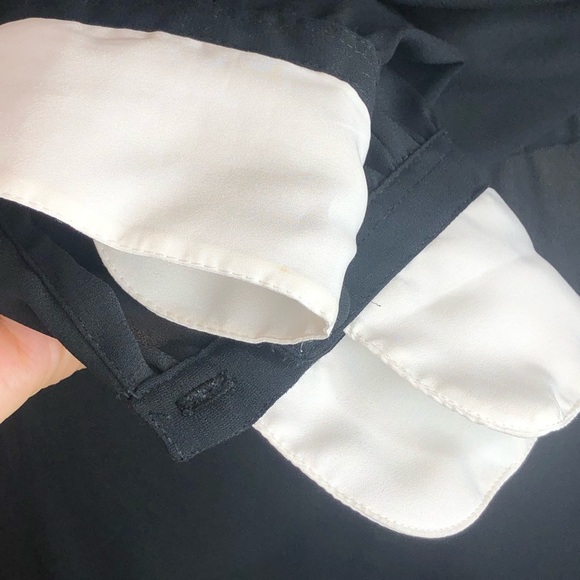 VTG Ms Chause black front pleated sheer collar - Picture 8 of 12